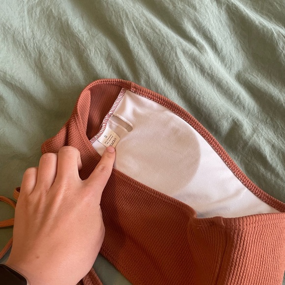 Ribbed Strapless Bikini / Clay / Terra Cotta Colour - Picture 5 of 5